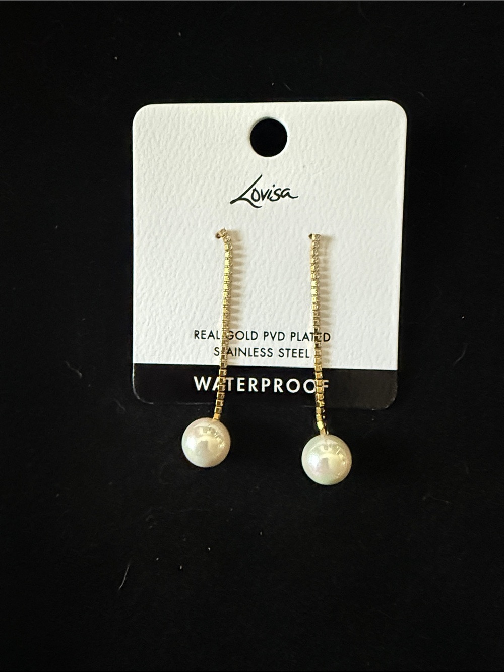 Lovisa Gold Pearl Threader Earrings
